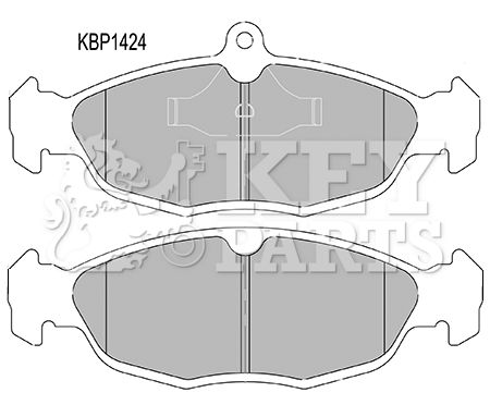 KEY PARTS stabdžių trinkelių rinkinys, diskinis stabdys KBP1424